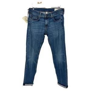 New Rag & Bone Dre Coopers Slim Boyfriend Jeans Size 27 Medium Wash Denim - Picture 1 of 11