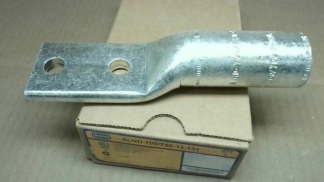 Ilsco ALND-700/750-12-134 Aluminum Compression Lug Double Hole Tang -