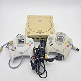 Sega Dreamcast Console Bundle HKT-3020 W/ 2 OEM Controllers - Tested