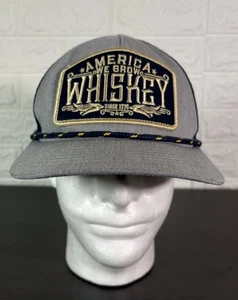 Sombrero de tela rural para hombre talla única Snapback Papás Gorra América cultivamos whisky - Imagen 1 de 9