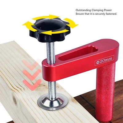 2x Bench Dog Clamp 20mm Manual Bench Dogs Hole Clamp For Woodworking - Image 1 of 4