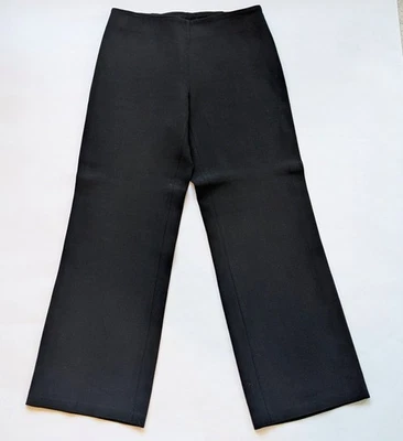 Pantalones Eileen Fisher Mezcla de Lana Pierna Ancha Azul Marino Culotte Palazzo Para Mujer Calce S M Foto 1 de 4