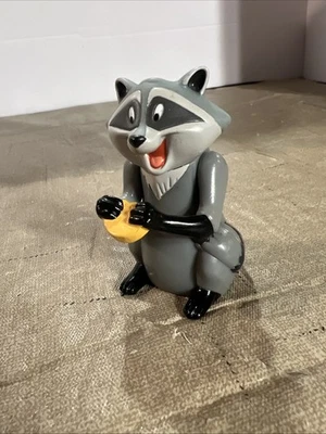 Juguete de comida rápida vintage Disney Pocahontas Meeko galleta comer cuerda mudarse Foto 1 de 4