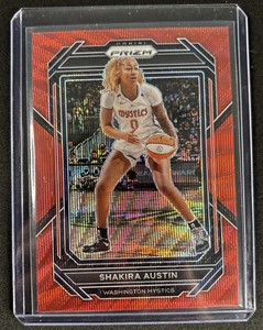 2023/24 Panini Prizm WNBA - SHAKIRA AUSTIN - RED WAVE PRIZM - #70