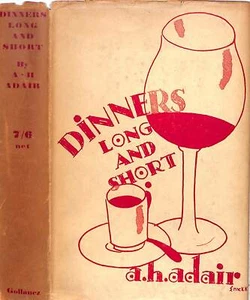 "Dinners Long And Short" 1928 ADAIR, A.H. - Imagen 1 de 8