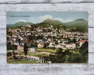 AK Eisenach Wartburg Architektur Brücke Häuser Berge Vintage Deko Ansichtskarte - Picture 1 of 2