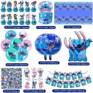 Lilo and Stitch Party Supplies 103PCS Birthday Decorations Set Include Banner... - Picture 1 of 7