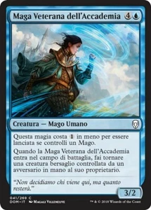 MTG Magic DOM Dominaria - 1x ITA NM 041 C Maga Veterana dell'Accademia - Picture 1 of 1