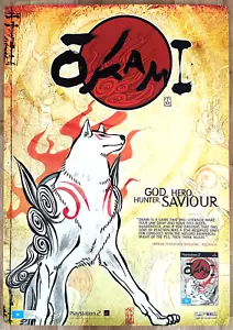 Okami RARE PS2 59cm x 84cm Promo Poster - Bild 1 von 1
