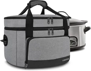 2 Layer Slow Cooker Carrier Compatible With 6 7 8 Quart Crockpot Insulated Large - Picture 1 of 3