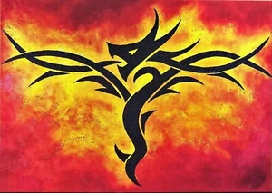 # 3.837 - Burning Dragon / Martina S. Kraus, München - Edgarkarte Edgarcard - Picture 1 of 2