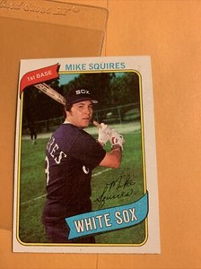 #466 Mike Squires Chicago White Sox 1980 Topps Baseball Card Cb20