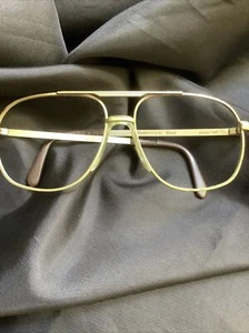 Vintage Rodenstock Brad Aviator 140 Velvet Brush Gold Metal Frames- with Case - Picture 1 of 7