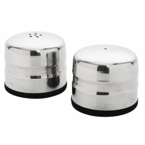 Olympia Jumbo Salt and Pepper Shaker Set Made of Stainless Steel 60x70mm - Picture 1 of 1