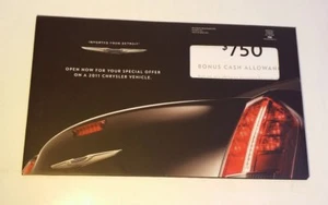 2011 Chrysler Premium Brochure Mailer Multi page folder Full Color 7" x 12" - Picture 1 of 4