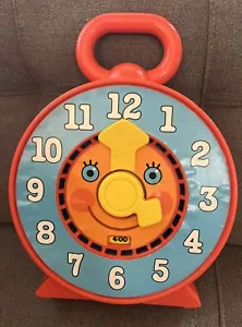 Vintage 1981 Mattel Learning Toy Clock - No Pull String - Picture 1 of 8