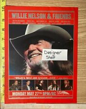Willie Nelson & Friends 2002 USA Network TV Promo Print Ad Advertisement