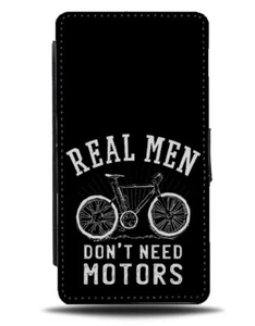 Real Men Don’t Need Motors Estuche Billetera Abatible Ciclista Bicicleta Ciclismo J050 - Imagen 1 de 3