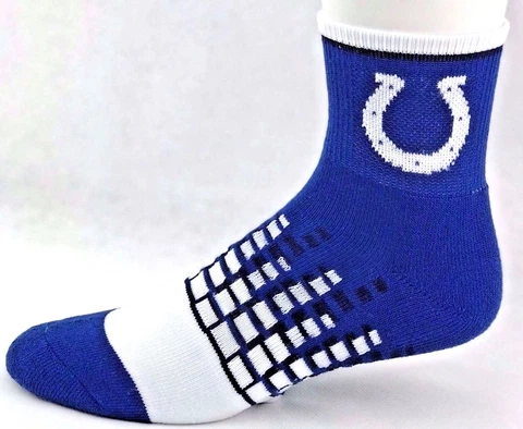 Indianapolis Colts Football Blue & White Digi Square Deuce Quarter Socks Cover