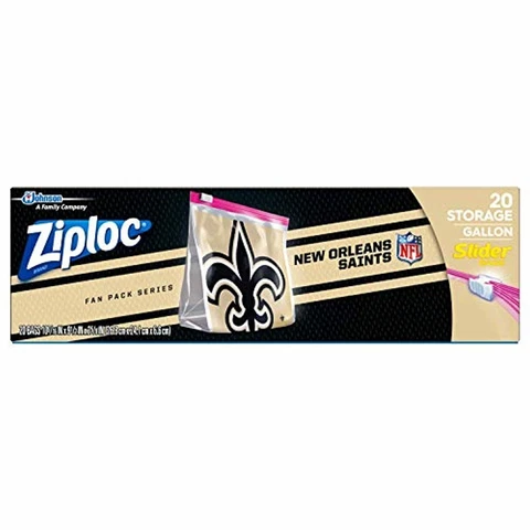 NFL New Orleans Saints Logo Slider Gallon Microwave safe plastic Party Great Fan Cover
