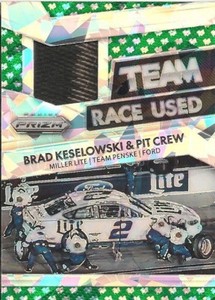 Brad Keselowski PANINI PRIZM RACE USED TIRE RUBBER RELICS #2 LITE FORD #115/149 