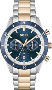 Hugo Boss - HB 1513937 - Chronograph-Herren Uhr - Silber - Blue - Rosé