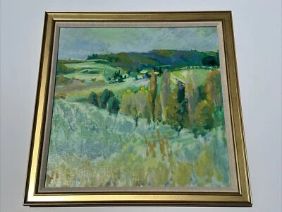 PINTURA NOREEN LARINDE RICHEDA PAISAJE IMPRESIONISMO LISTADO ÓLEO VINTAGE Foto 1 de 4