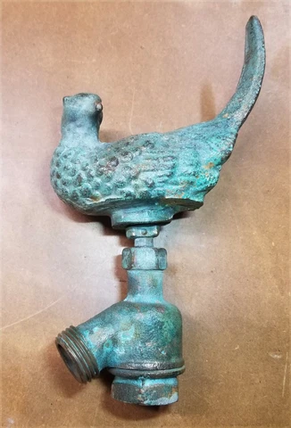 Garden Faucet, H.W. Axford solid bronze (brass?) Cover