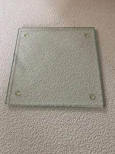 Glasteller Untersetzer Kerzenteller quadratisch 12 x 12 cm - NEU