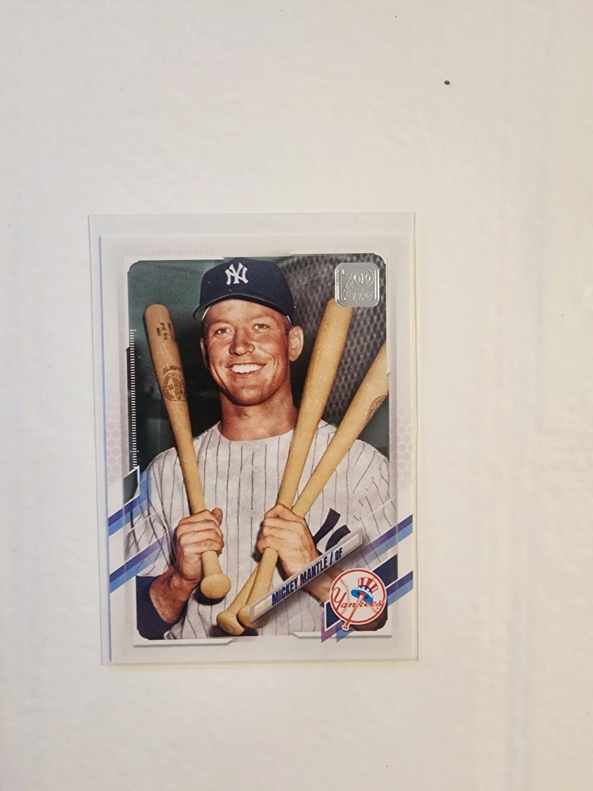 TOPPS BASEBALL 2021 SERIES 2  #52 MICKEY MANTLE SSP IMAGE VARIATION - YANKEES