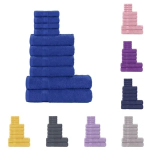 Dicke stark saugfähige Handtuchballen Set 4 Gesicht 4 Hand 2 Badetücher reine Baumwolle - Bild 1 von 10