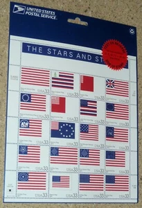 US 33¢ The Stars And Stripes Postage Stamps #3403a Full Sheet USPS Sealed - Picture 1 of 3