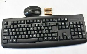 Kensington Pro Fit Wireless Desktop Keyboard + Mouse Black USB K72324USA QWERTY