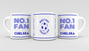 Taza de té Chelsea número 1 para fanáticos novedad regalo idea para fanáticos cumpleaños - Imagen 1 de 1