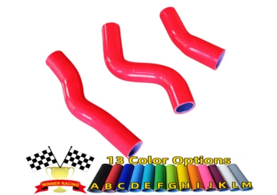 Manguera de radiador de silicona para Toyota Land Cruiser FZJ80 4,5 L I6 1FZFE 1992-1997 ROJO Foto 1 de 4