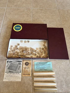Complete Vintage 50's Scrabble Board Game Selchow & Righter w/ Price Sticker! - Picture 1 of 10
