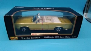 MAISTO SPECIAL EDITION 1965 PONTIAC GTO HURST EDITION!!!YELLOW CONVERTIBLE!!! - Picture 1 of 8
