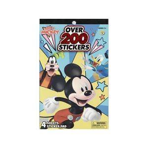 Disney Mickey Sticker Booklet for Kids - 4 Sheets, Over 200 Stickers - Picture 1 of 4