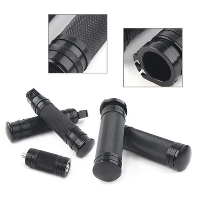 Hand Grips Foot Pegs Footrests Shifter Peg For Harley Touring Softail Dyna - Image 1 of 4