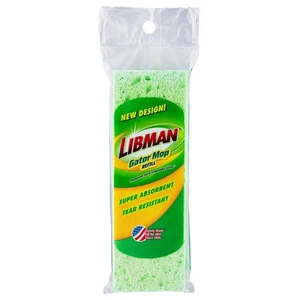 Libman Gator Green/White Wet Extra Absorbent Cellulose Mop Refill 9 L x 4.3 W in - Picture 1 of 2
