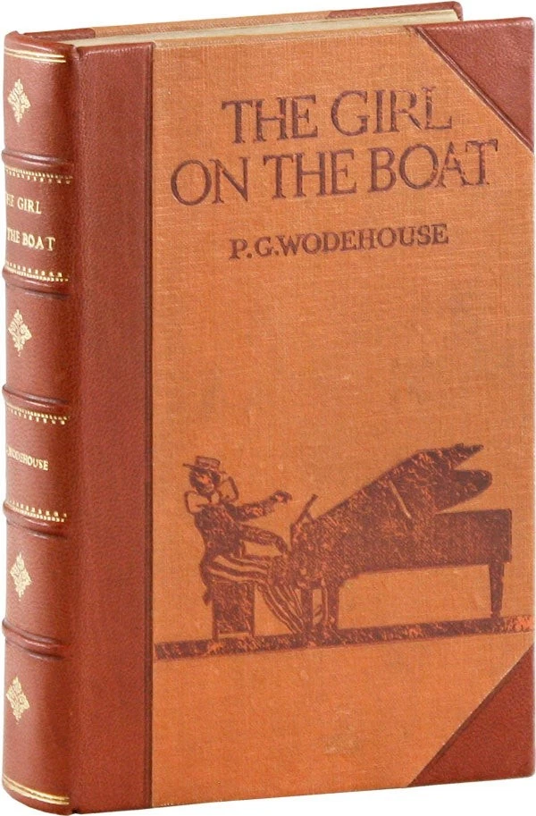 P. G. Wodehouse THE GIRL ON THE BOAT - Leather binding - 1st UK edn - VG - Image 1 of 1