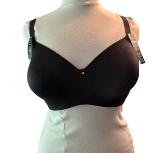 Bali ~ Reggiseno Donna Ferretto Liscio Imbottito Nero Poliestere Leggero ~ 40D - Foto 1 di 8