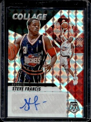 2024-25 Mosaic Steve Francis Collage Auto Choice #CAM-STV Rockets - Image 1 of 2