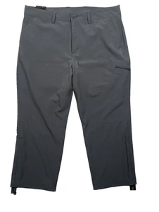 Eddie Bauer Hose Damen 16 Stretch Ripstop Crop Grau 37x24 Nylonmischung Neu - Bild 1 von 14