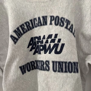 Vintage meliertes graues Sweatshirt Large American Postal Workers Union - Bild 1 von 4