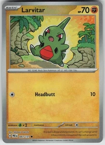 Pokemon Larvitar (Poke Ball Pattern) 047/131 SV: Prismatic Evolutions Common NM - Bild 1 von 2
