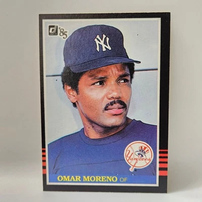 Omar Moreno #591 Yankees 1985 Donruss Baseball Card - Image 1 of 2