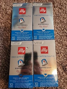 4x illy Blend Espresso Decaffeinato 10 Pods für Nespresso 04/2026 Classic Roast - Bild 1 von 4