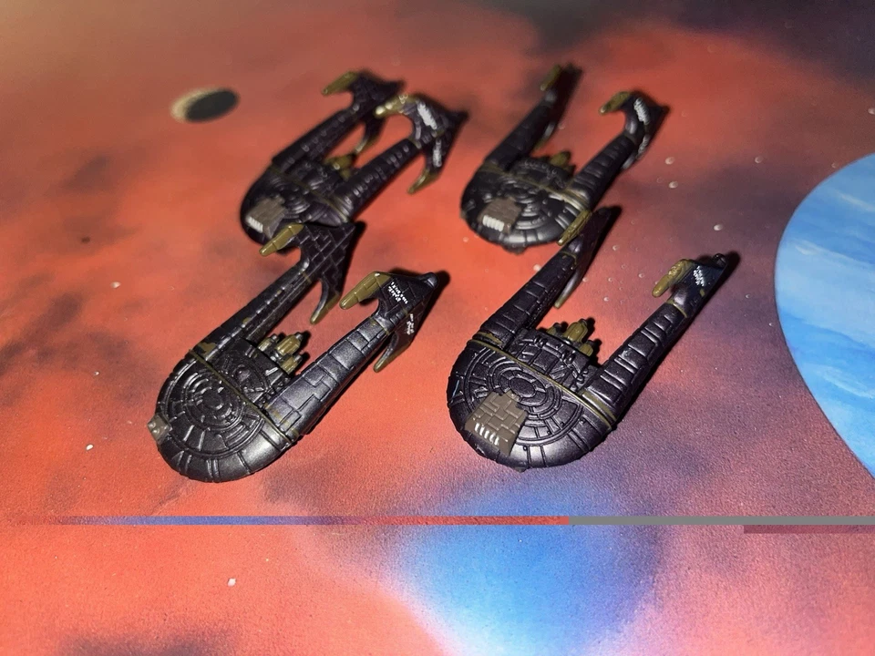 Micro Machines Babylon 5 Lote X4 Centauri Nave de Transporte Nave Espacial Fleet Wars - Imagem 1 de 1