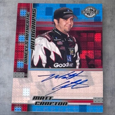 Matt Crafton TRUCK CHAMP PACK PULLED signed card 2004 WHEELS AUTHENTIC AUTOS - Image 1 of 2